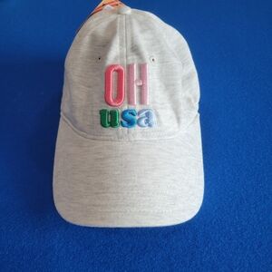 NWT Gray Cap with "OH USA" Embroidery